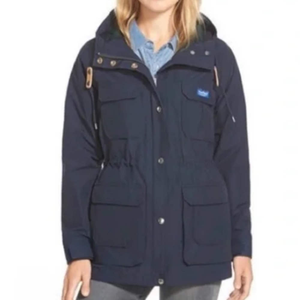 Penfield x Madewell  small navy blue rain jacket